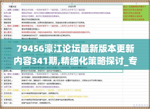 79456濠江论坛最新版本更新内容341期,精细化策略探讨_专属款4.143