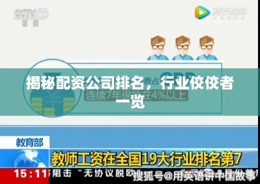 揭秘配资公司排名，行业佼佼者一览