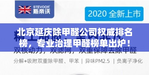 北京延庆除甲醛公司权威排名榜，专业治理甲醛榜单出炉！