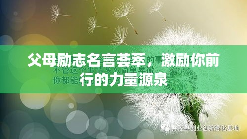 父母励志名言荟萃，激励你前行的力量源泉