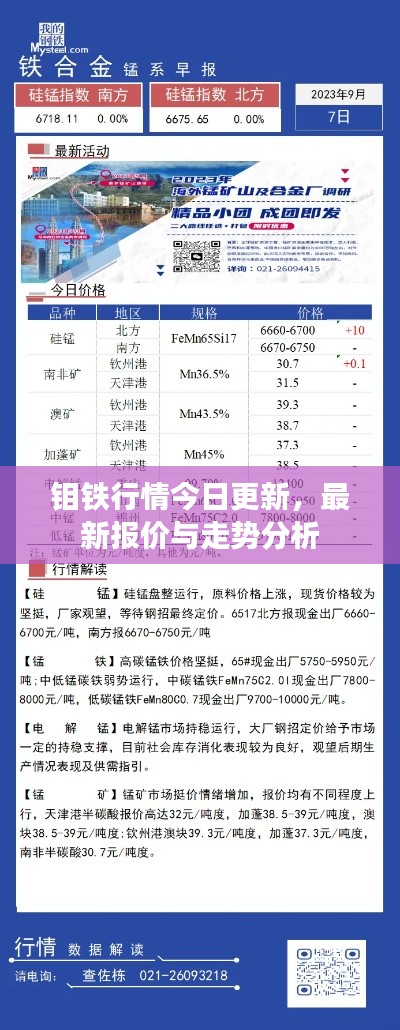 钼铁行情今日更新，最新报价与走势分析
