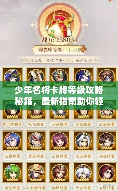 少年名将卡牌等级攻略秘籍，最新指南助你轻松登顶！
