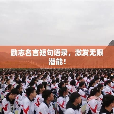 励志名言短句语录，激发无限潜能！