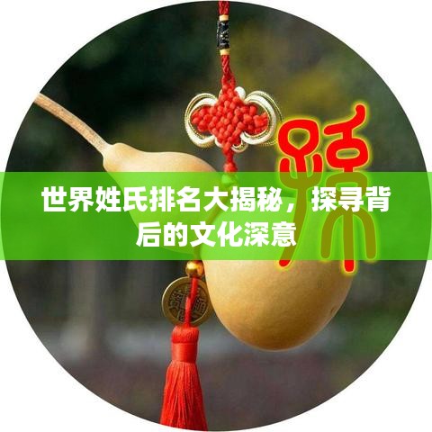 世界姓氏排名大揭秘,探寻背后的文化深意