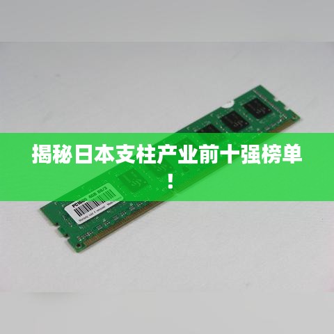 揭秘日本支柱产业前十强榜单！
