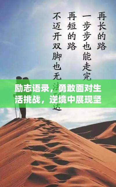 励志语录，勇敢面对生活挑战，逆境中展现坚韧力量