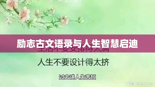 励志古文语录与人生智慧启迪