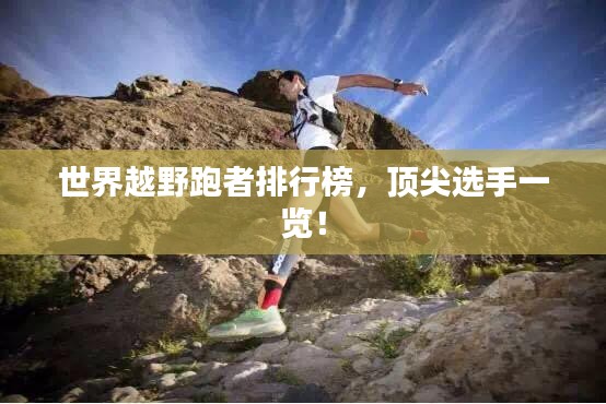 世界越野跑者排行榜,顶尖选手一览!
