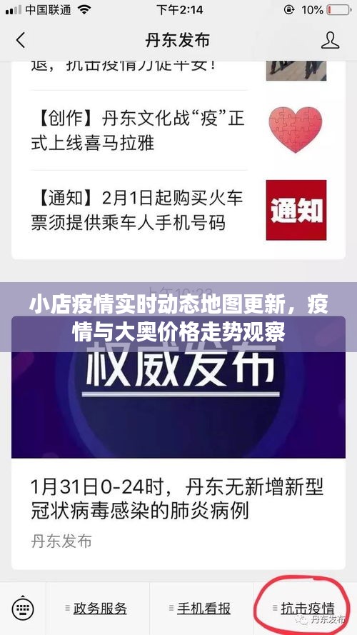 小店疫情实时动态地图更新，疫情与大奥价格走势观察