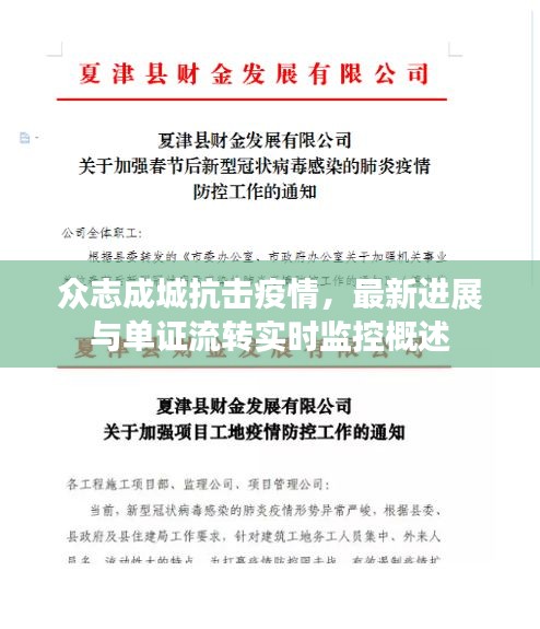 众志成城抗击疫情，最新进展与单证流转实时监控概述