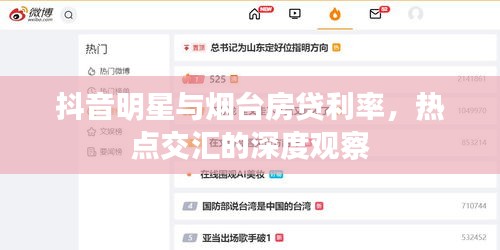 抖音明星与烟台房贷利率，热点交汇的深度观察