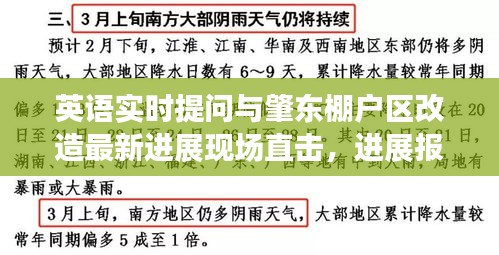 英语实时提问与肇东棚户区改造最新进展现场直击，进展报告与图片更新