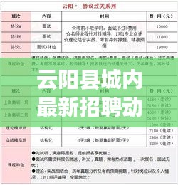 云阳县城内最新招聘动态及实时招聘信息实时更新通知