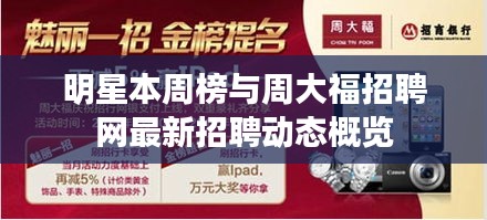 明星本周榜与周大福招聘网最新招聘动态概览