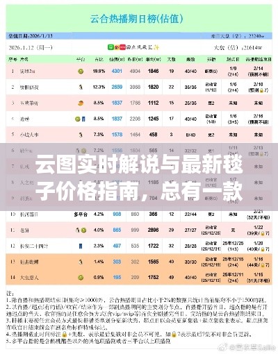 云图实时解说与最新毯子价格指南,总有一款满足您!