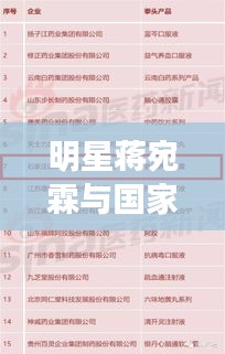 明星蒋宛霖与国家基药目录最新版,深入解析与应用指南