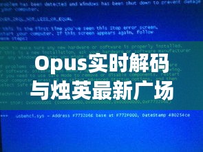 Opus实时解码与烛英最新广场舞，内涵解析、应用指南及防范虚假宣传
