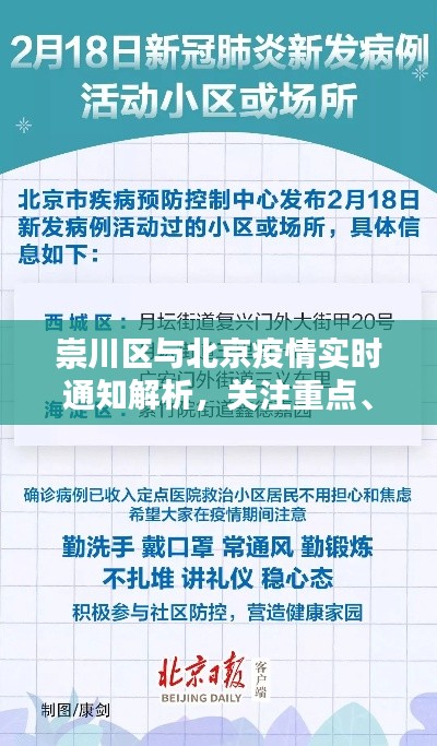 崇川区与北京疫情实时通知解析，关注重点、行动指南与虚假宣传防范