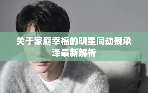 关于家庭幸福的明星同劫魏承泽最新解析