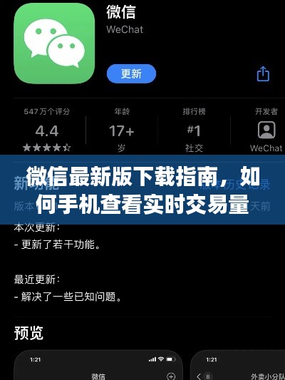 微信最新版下载指南，如何手机查看实时交易量及功能解析